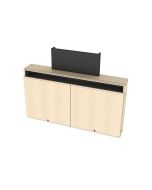 Dual Rack Wall Mounted Credenza + Cable Channel